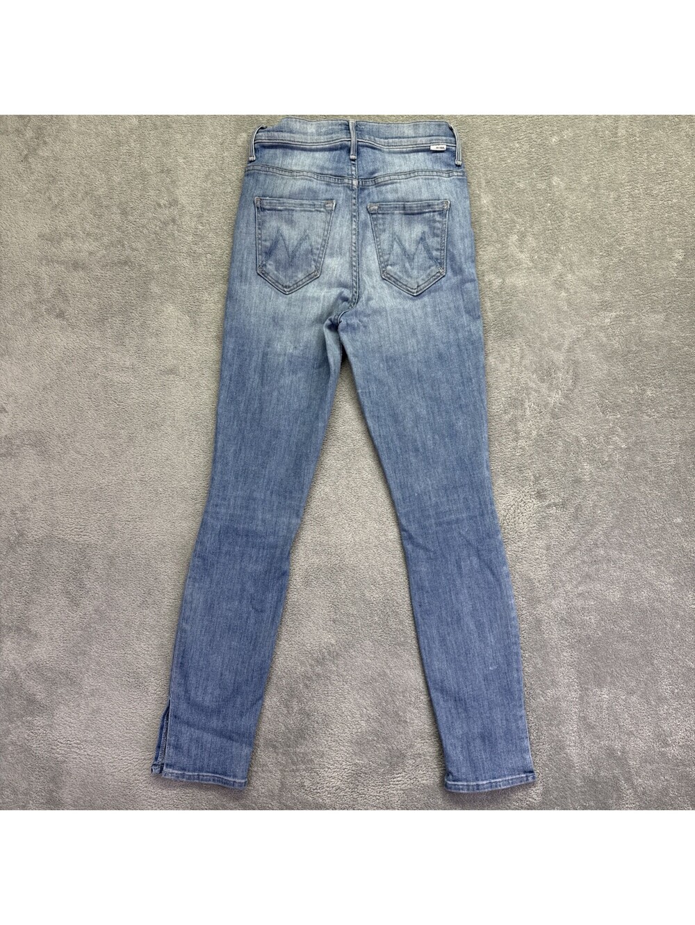 Mother The Swooner Ankle Slice Jeans Women 24 Mid Rise Medium Wash Stretch